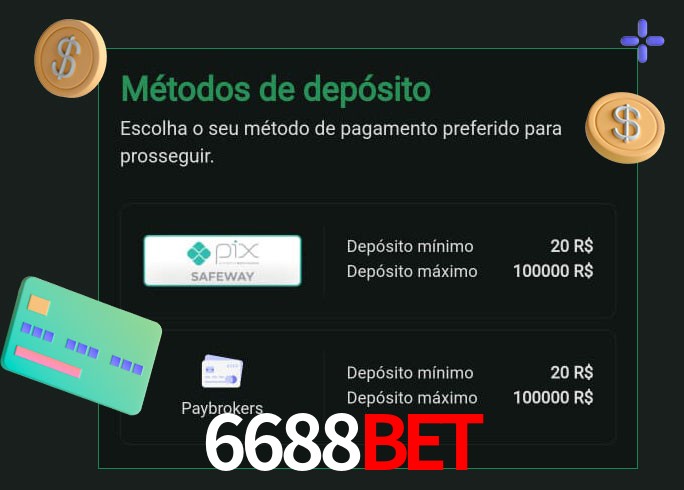 O cassino 6688BETbet oferece uma grande variedade de métodos de pagamento
